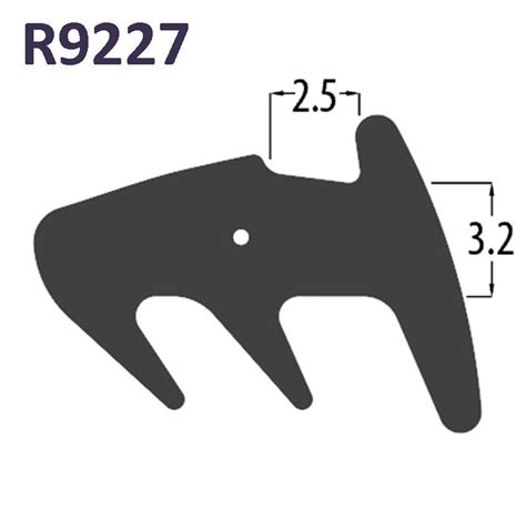 R9227 Black Pvc Reddiglaze Wedge E Type Gasket Upvc Window Door Double