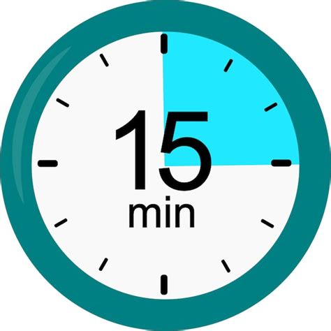 Premium Vector Clock 15 Minutes Vector Graphics