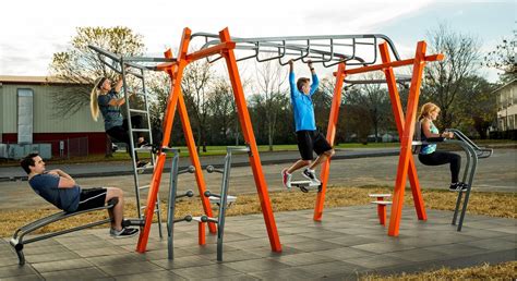 Outdoor gym equipment for bodyweight exercise. Thrive Outdoor Fitness Park | GameTime | Great Western ...