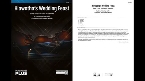 Hiawatha S Wedding Feast Arr By Deborah Baker Monday Score Sound