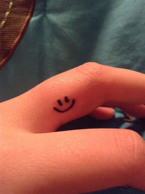 My New Smiley Face Tattoo Smiley Face Tattoo Finger Tattoos Face