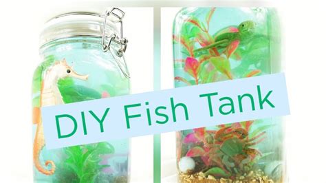 Diy Artificial Fish Tank Aquarium 🐠 Room Decor Ideas Summer Crafts