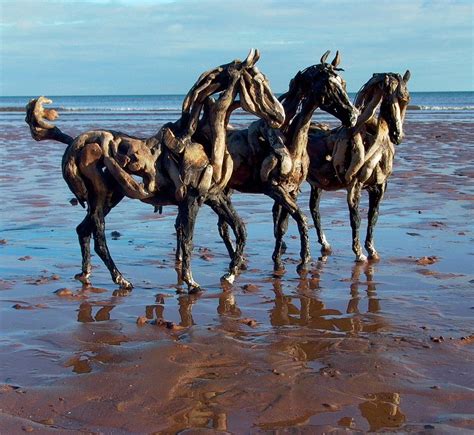 Driftwood Horses By Heather Jansch Horse Sculpture Horses Driftwood