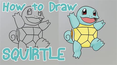 How To Draw Squirtle Drawing Pokemon Youtube