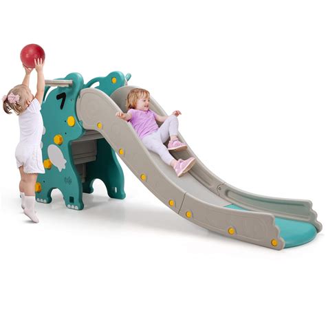 Buy Baby Joy Toddler Slide Kids Large Slide Play Climber Set With Long
