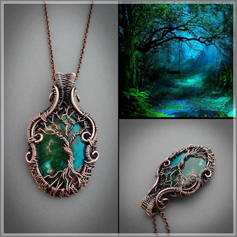 Chrysocolla Necklace Spiritual Jewelry Nature Lover Ts For Etsy