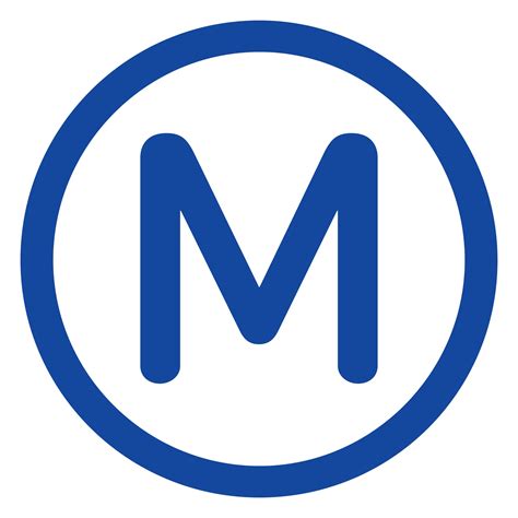Paris Metro Logo Paris France Train Map Fantasy Names M Letter