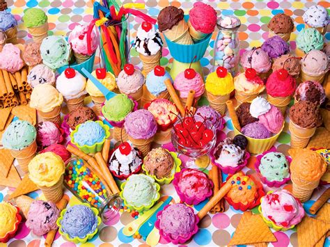 Variety Of Colorful Ice Cream 300 Pieces RoseArt Puzzle Warehouse
