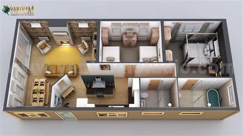 Innovative Small Home Design 3d Floor Plan By Yantarm Architectural