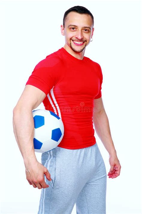 220 Man Holding Soccer Ball Vertical Stock Photos Free And Royalty Free
