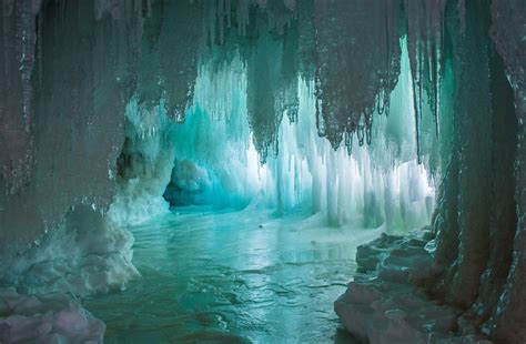 nature, Cave, Sunlight, Ice, Frost, Glaciers, Icicle, Snow ...