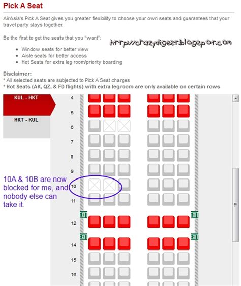 We are a party with children and they assign seats to us that are all separate from each other again i do understand they want to make money so i agree you need to pay when you want to select a seat upon booking. Crazy Digest: "Free" Pick-A-Seat on AirAsia