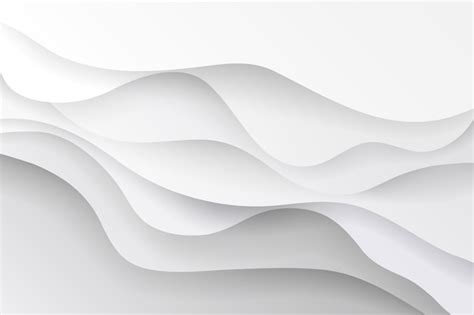 White Abstract Background In 3d Paper Style Free Vector