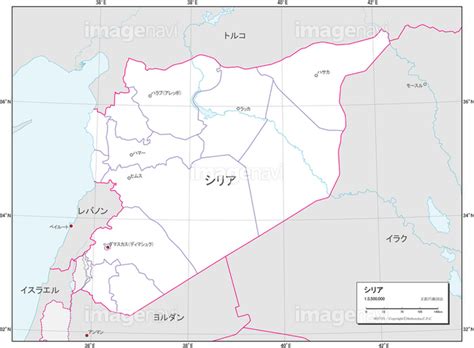 【国別図シリア白地図】の画像素材19600337 地図素材ならイメージナビ