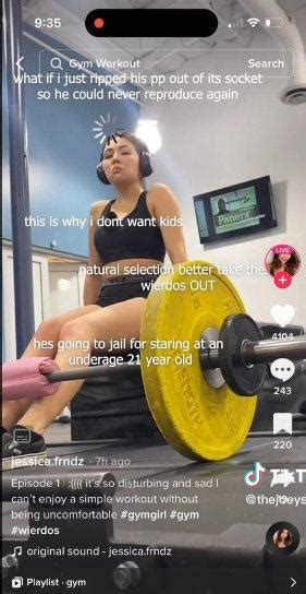 Underage 21 Year Old Jessica Fernandez Gym Creep Video Controversy