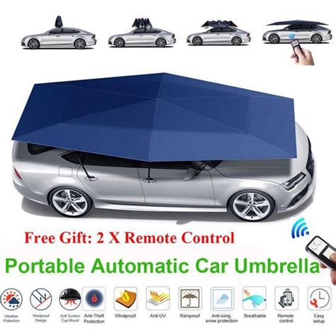 Fully Automatic Portable Anti Uv Remote Sun Shade Car Tent Umbrella