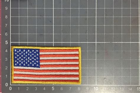 Patch Bordado Bandeira Usaestados Unidos Termocolante 8cm