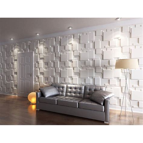 Downard 20 X 20 Vinyl Wall Paneling In White In 2020 3d Wall Panels