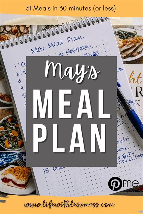 May Meal Plan Life With Less Mess