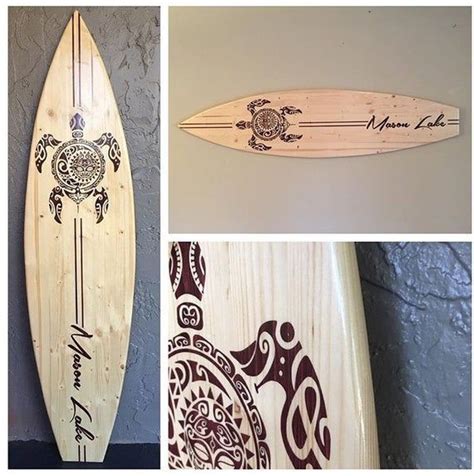 Aloha Theme Surfboard Surfboard Wall Art Signs Beach Tiki Etsy