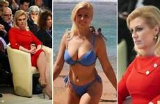 president kolinda croatia kitarovic grabar croatian bikini beach female hot milkers sexy politicians kitarović hits forum bangin nude after february