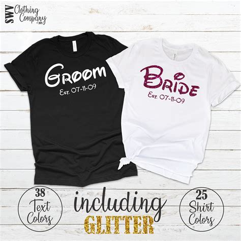 Bride Shirt Groom Shirt Bride And Groom Shirt Honeymoon Etsy