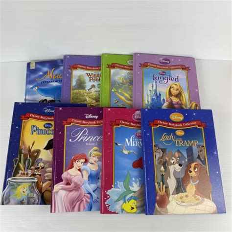 DISNEY CLASSIC STORYBOOK Collection Lot X 8 Hardcover Picture Book Free
