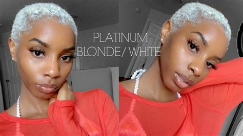 Platinum White Hair Dark Skin