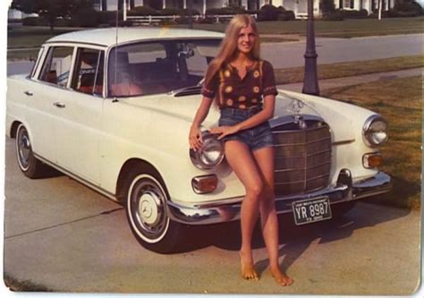 Vintage Snapshot Margaret Ransohoff With Her First Car Curbside Classic