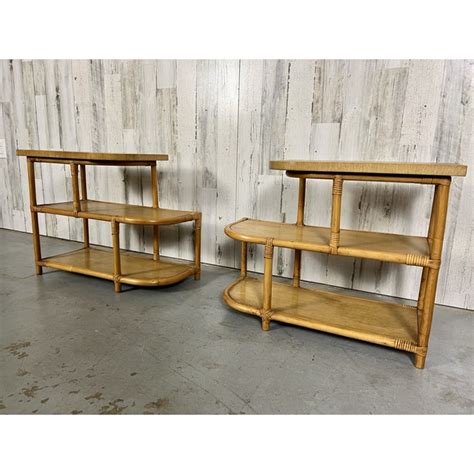 Paul Frankl Style End Tables By Tochiku Of Japan Chairish
