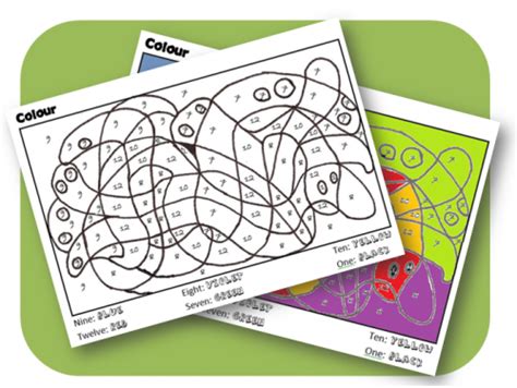 Coloriage204 coloriage magique anglais couleurs