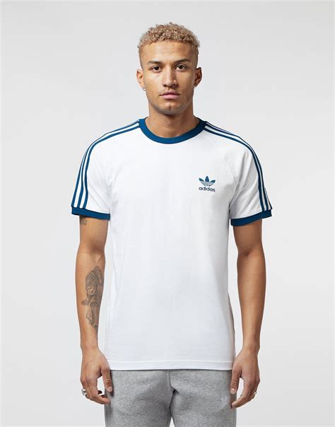Adidas Originals Cotton 3 Stripes California Short Sleeve T Shirt In