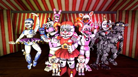 Sfm Fnaf Welcome To Circus Babys Pizza World V2 By