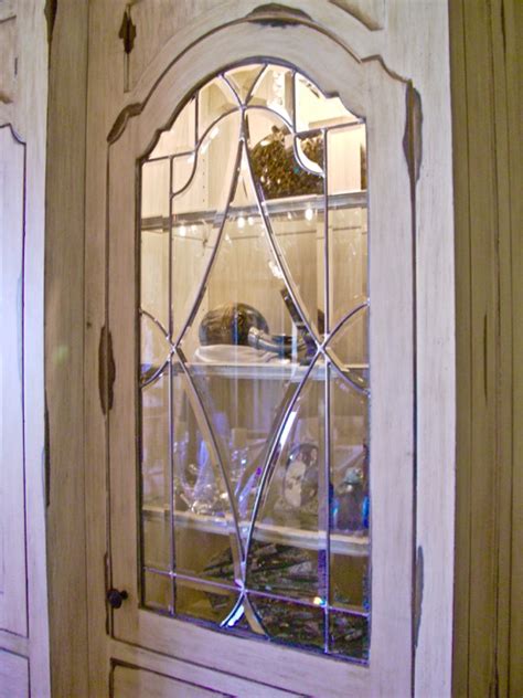 Hand made cabinet door stained glass panels by chapman. Beveled Diamonds Cabinet Glass Inserts | Sans Soucie Art Glass
