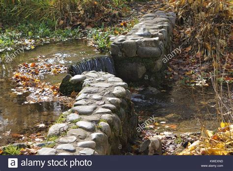 Little Woodland Stream And Waterfall Stock Photo Alamy