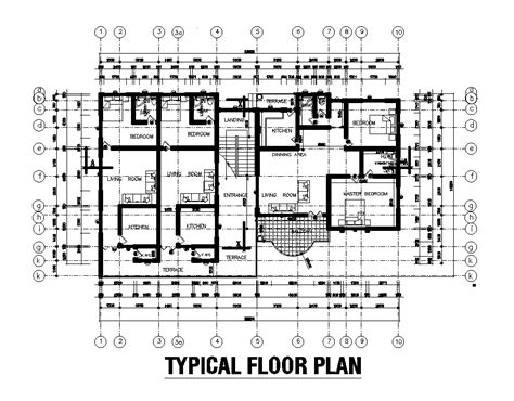 The Typical Floor Plan For An Apartment Building