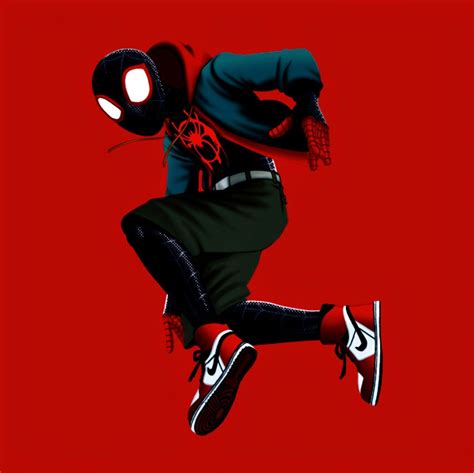 Miles Morales Ultimate Spider Man Into The Spider Verse Black