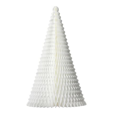 Fold Out Paper Christmas Tree White Dzd