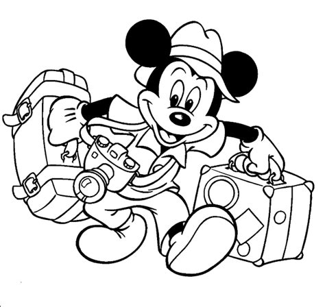 Mewarnai Mickey Mouse Gambar Kartun Mari Mewarnai