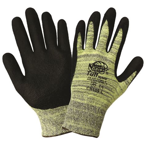 Global Glove Tsunami Grip Nitrile Coated A4 Cut Resistant Gloves Cr609 Md