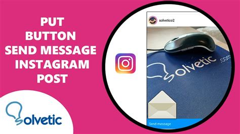 ️ How To Put Button Send Message In Instagram Post Youtube
