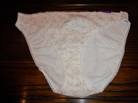 Nwt Charter Club 100 Cotton Bikini Panties Angel White Floral Xxl 899 Picclick