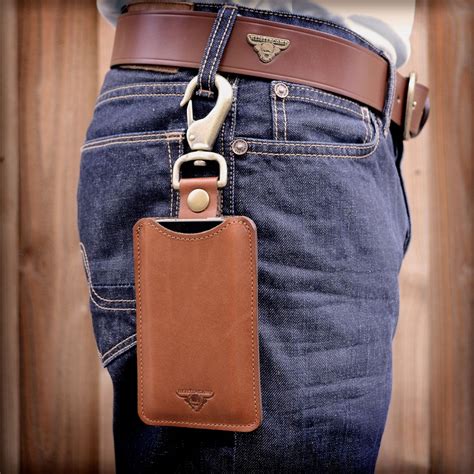 Leather Iphone Sleeve With Hook Handmade Iphone Cases From