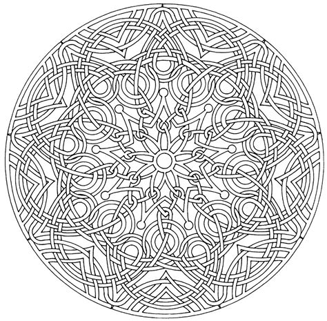 Many adults now color as a way to relax and get creative. Mandala royal - M&alas Adult Coloring Pages