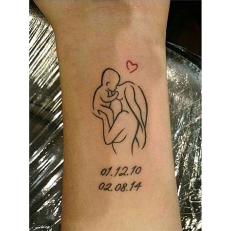 Mom To Be Tattoo Just To Be Mom Tattoo Mom And Baby Tattoo Etsy