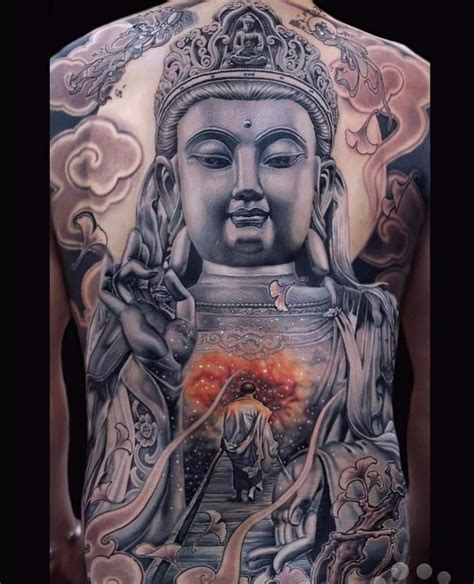 Buddha Tattoos Chest Tattoo Men Kuan Yin Back Pieces Tattoos For Guys Portrait Tattoo