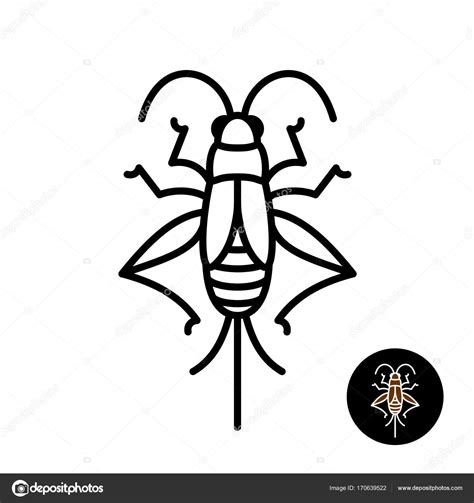 Cricket Insect Stylized Logo Stock Vector Image By ©kilroy 170639522