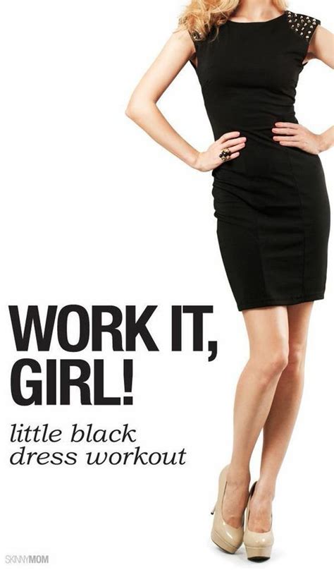 Fitness Exercises Workout And Little Black Dresses On