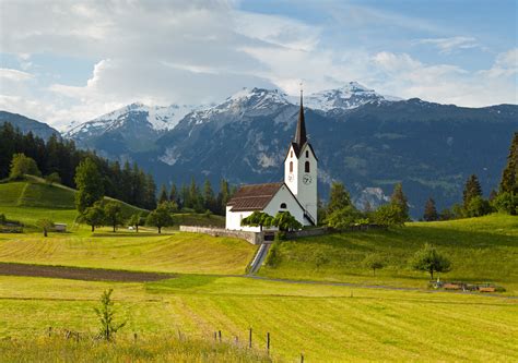 Switzerland Wallpaper Nature Meadows Switzerland Alps Mountains