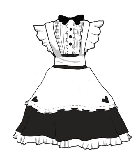 Cute Maid Outfit Drawing Maid Outfit Drawing Clothes Art Clothes